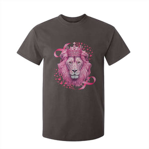 Breast Cancer Awareness Pink Lion Warrior T Shirt For Kid TS09 Dark Chocolate Print Your Wear