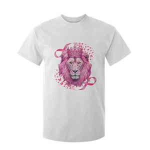 Breast Cancer Awareness Pink Lion Warrior T Shirt For Kid TS09 White Print Your Wear