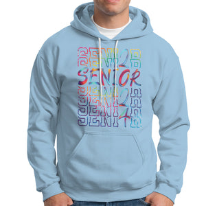 Graduation Hoodie Senior 2024 Tie Dye Congrats Graduate Class Of 24 TS09 Light Blue Printyourwear