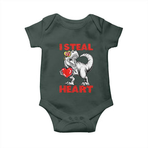 Valentine's Day Baby Onesie Dinosaur I Steal Hearts Kid Boy Men Lover TS09 Print Your Wear