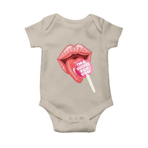 Valentine's Day Baby Onesie I'm A Sucker For You Candy Pop Lollipop TS09 Sand Print Your Wear