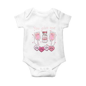 Valentine's Day Baby Onesie You Give Me Tachycardia ICU Nurse Life TS09 White Print Your Wear