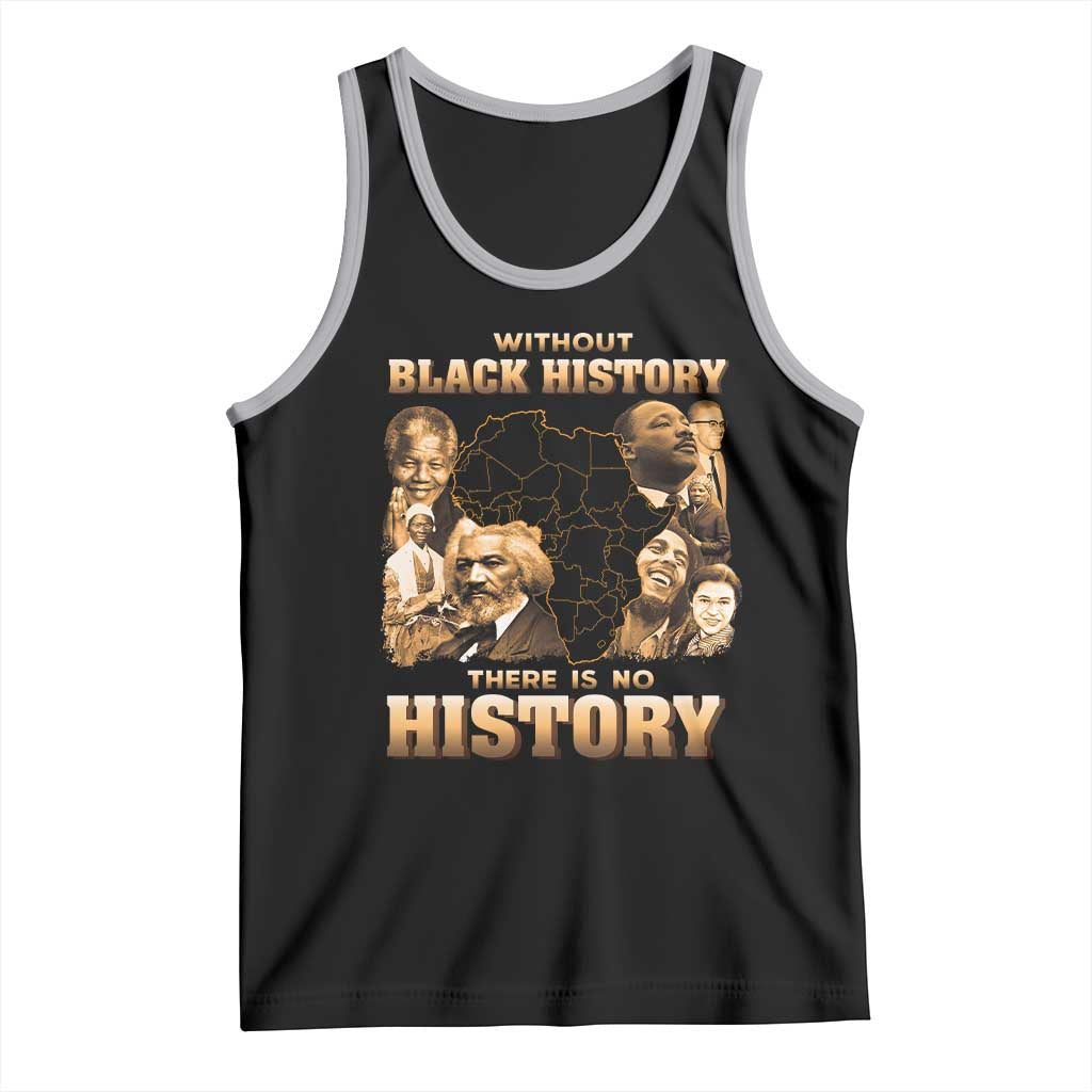 African Pride Tank Top Without Black History There Is No History TS09 Black Athletic Heather Print Your Wear
