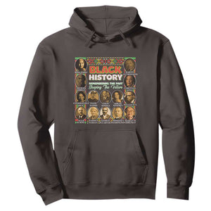 Black History Hoodie Remembering The Past Shaping The Future TS09 Dark Chocolate Print Your Wear