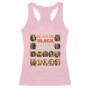 Black History Racerback Tank Top Remembering The Past Shaping The Future TS09 Light Pink Print Your Wear