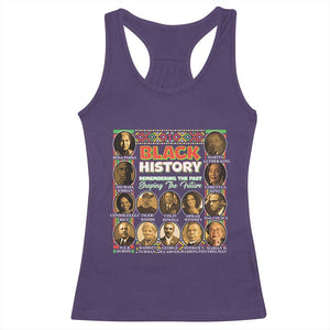 Black History Racerback Tank Top Remembering The Past Shaping The Future TS09 Purple Print Your Wear
