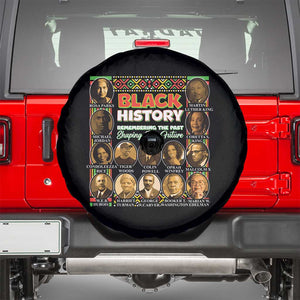 Black History Spare Tire Cover Remembering The Past Shaping The Future TS09 Black Print Your Wear