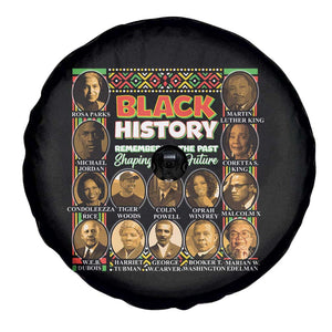 Black History Spare Tire Cover Remembering The Past Shaping The Future TS09 Print Your Wear