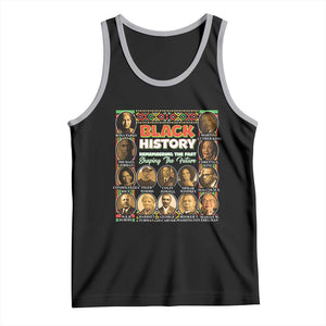 Black History Tank Top Remembering The Past Shaping The Future TS09 Black Athletic Heather Print Your Wear