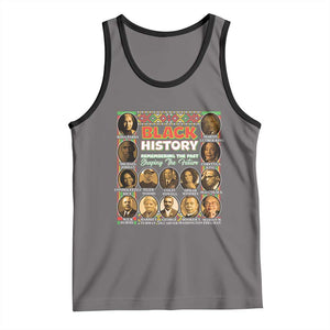 Black History Tank Top Remembering The Past Shaping The Future TS09 Deep Heather Black Print Your Wear