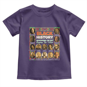 Black History Toddler T Shirt Remembering The Past Shaping The Future TS09 Purple Print Your Wear