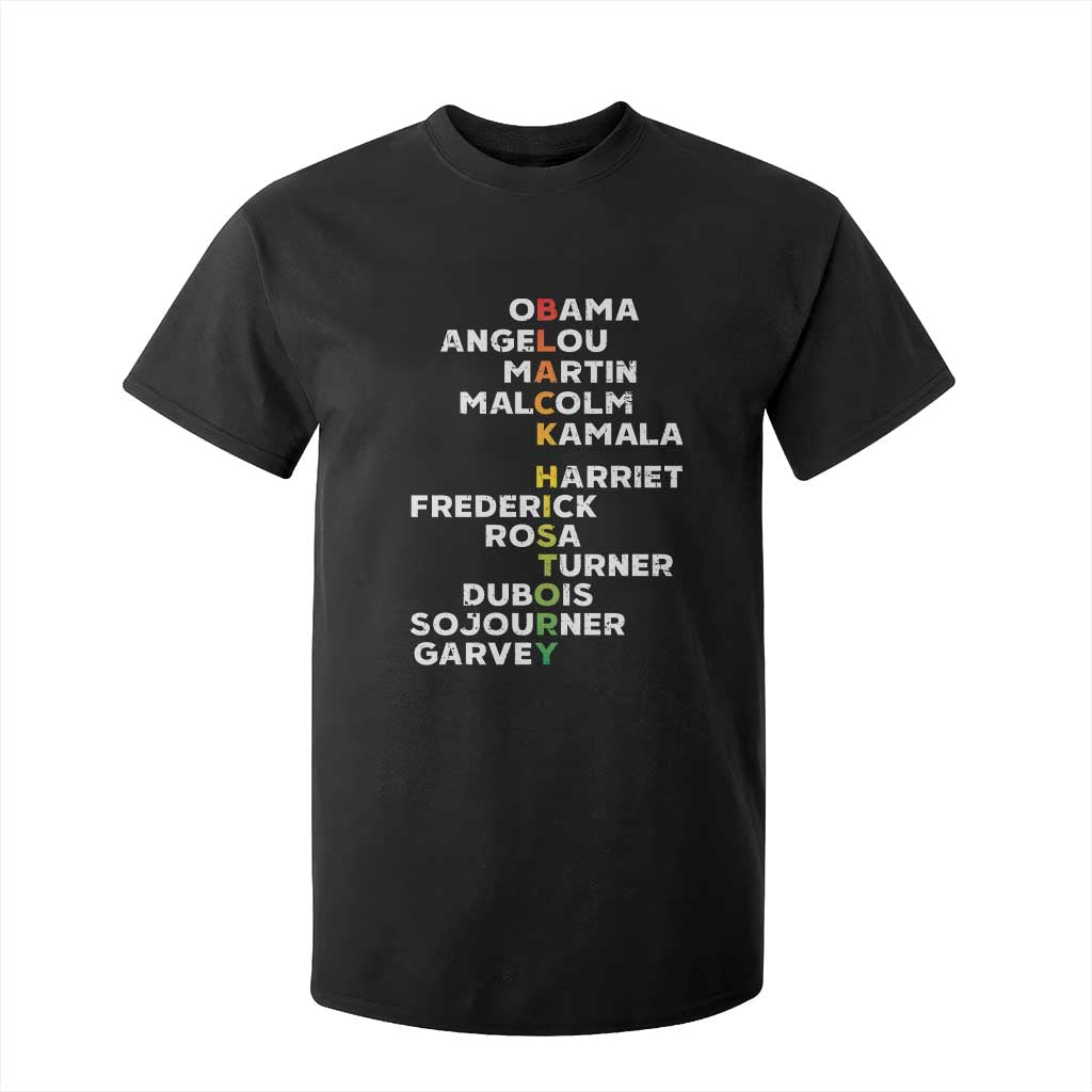 Black History Leaders T Shirt For Kid Obama Martin Malcolm Harriet TS09 Black Print Your Wear