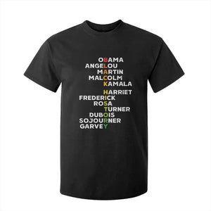 Black History Leaders T Shirt For Kid Obama Martin Malcolm Harriet TS09 Black Print Your Wear