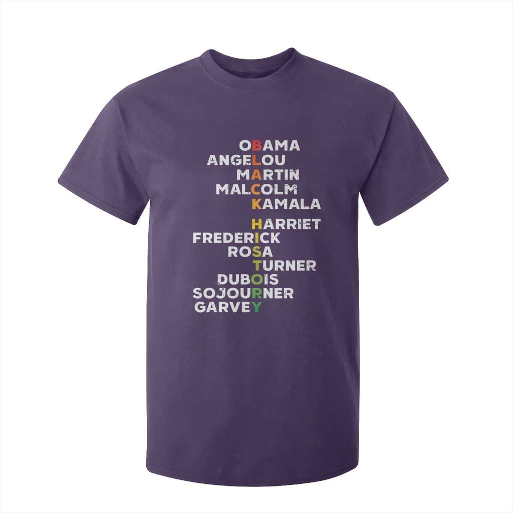 Black History Leaders T Shirt For Kid Obama Martin Malcolm Harriet TS09 Purple Print Your Wear