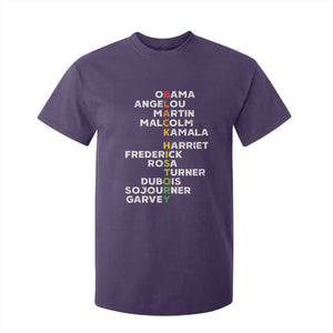 Black History Leaders T Shirt For Kid Obama Martin Malcolm Harriet TS09 Purple Print Your Wear