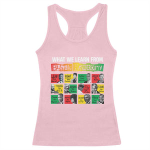 What We Learn From Black History Racerback Tank Top TS09 Light Pink Print Your Wear