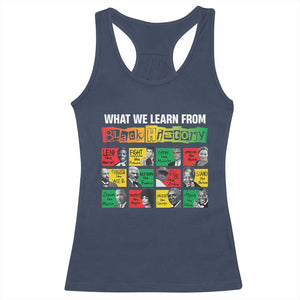 What We Learn From Black History Racerback Tank Top TS09 Navy Print Your Wear