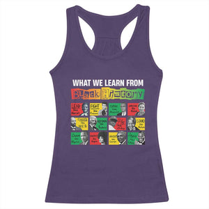 What We Learn From Black History Racerback Tank Top TS09 Purple Print Your Wear