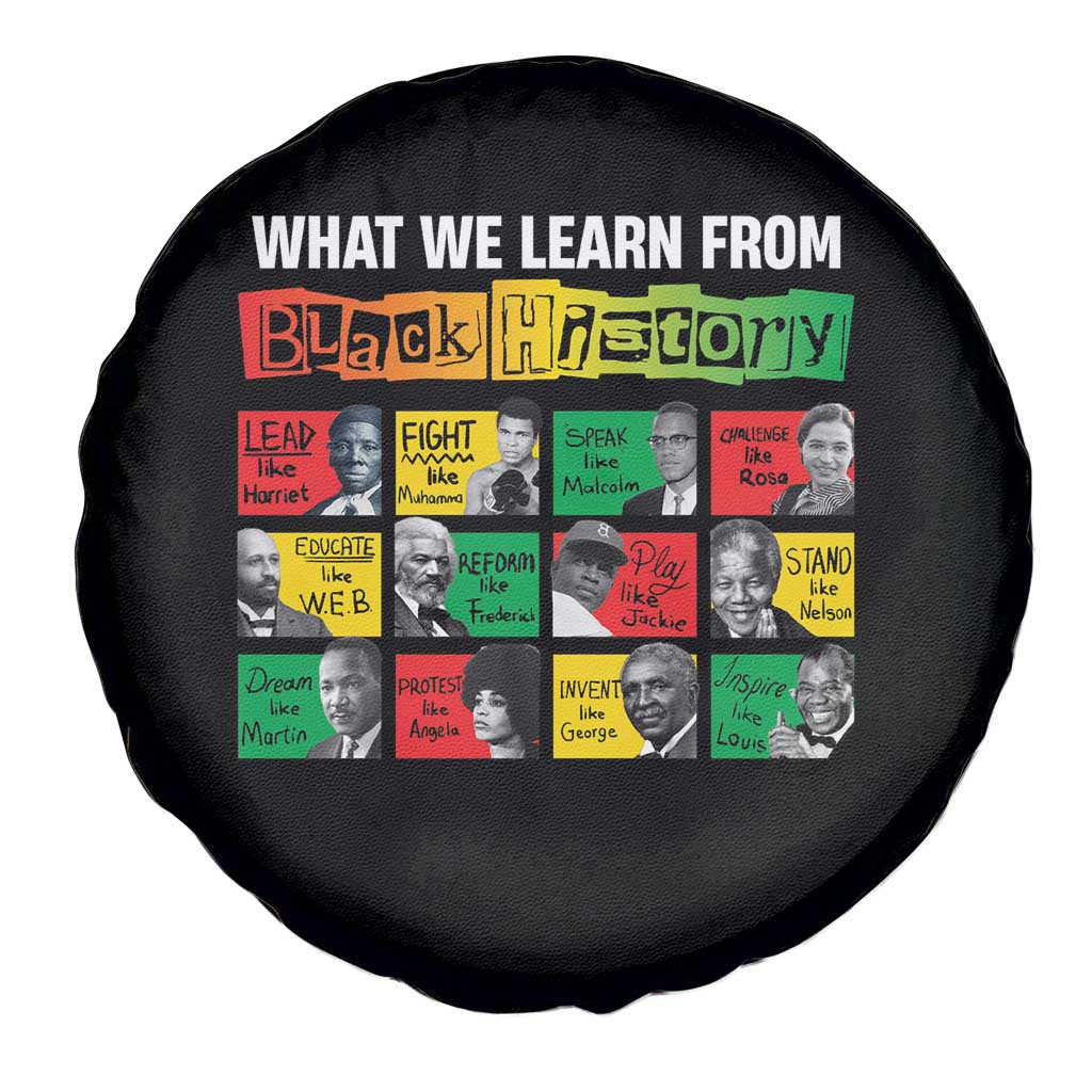 What We Learn From Black History Spare Tire Cover TS09 Print Your Wear