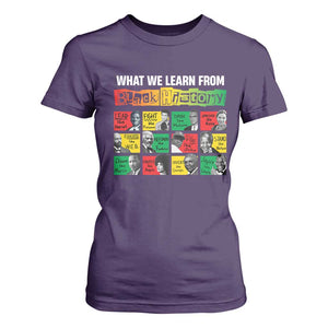 What We Learn From Black History T Shirt For Women TS09 Purple Print Your Wear