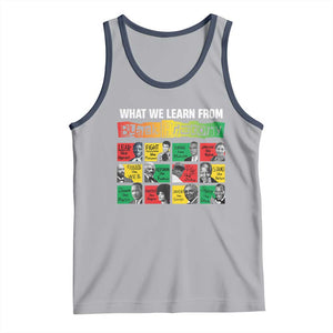 What We Learn From Black History Tank Top TS09 Athletic Heather Navy Print Your Wear