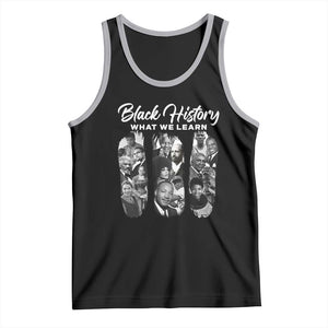 What We Learn From Black History Tank Top Martin Malcolm Harriet Angela Rosa Frederick TS09 Black Athletic Heather Print Your Wear