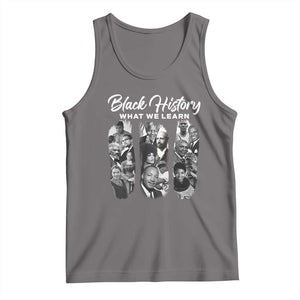 What We Learn From Black History Tank Top Martin Malcolm Harriet Angela Rosa Frederick TS09 Deep Heather Print Your Wear