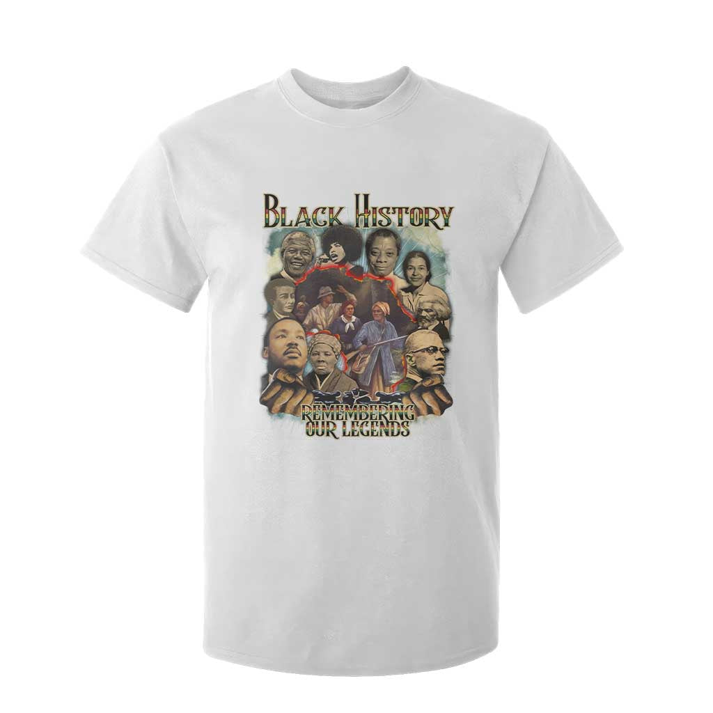 Black History T Shirt For Kid Remembering Our Legends Martin Malcolm Harriet Rosa Frederick TS09 White Print Your Wear