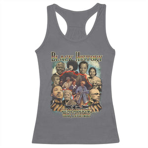 Black History Racerback Tank Top Remembering Our Legends Martin Malcolm Harriet Rosa Frederick TS09 Charcoal Print Your Wear