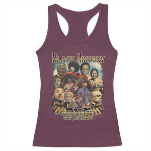 Black History Racerback Tank Top Remembering Our Legends Martin Malcolm Harriet Rosa Frederick TS09 Maroon Print Your Wear
