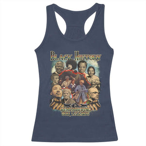 Black History Racerback Tank Top Remembering Our Legends Martin Malcolm Harriet Rosa Frederick TS09 Navy Print Your Wear