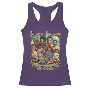 Black History Racerback Tank Top Remembering Our Legends Martin Malcolm Harriet Rosa Frederick TS09 Purple Print Your Wear
