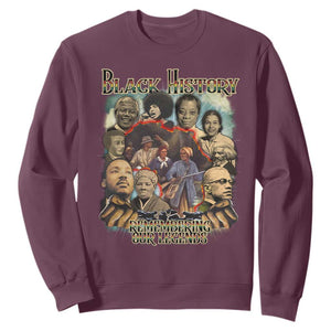 Black History Sweatshirt Remembering Our Legends Martin Malcolm Harriet Rosa Frederick TS09 Maroon Print Your Wear