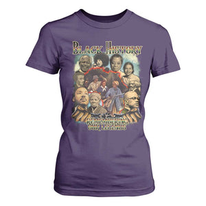 Black History T Shirt For Women Remembering Our Legends Martin Malcolm Harriet Rosa Frederick TS09 Purple Print Your Wear