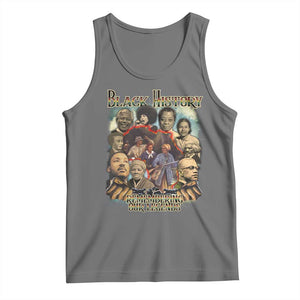 Black History Tank Top Remembering Our Legends Martin Malcolm Harriet Rosa Frederick TS09 Black Heather Print Your Wear
