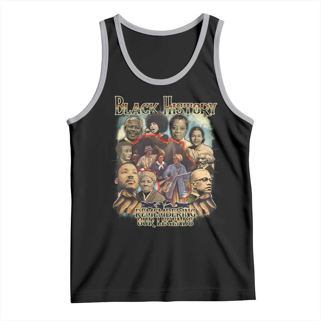 Black History Tank Top Remembering Our Legends Martin Malcolm Harriet Rosa Frederick TS09 Black Athletic Heather Print Your Wear