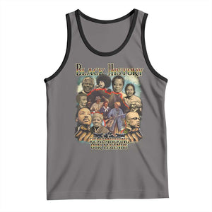 Black History Tank Top Remembering Our Legends Martin Malcolm Harriet Rosa Frederick TS09 Deep Heather Black Print Your Wear