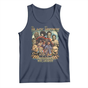 Black History Tank Top Remembering Our Legends Martin Malcolm Harriet Rosa Frederick TS09 Navy Print Your Wear