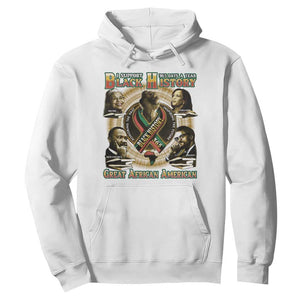 Support Black History 365 Days A Year Hoodie Martin MLK Malcolm X Kamala Harris Rosa Parks TS09 White Print Your Wear