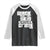 Black Skin Is Not A Crime Raglan Shirt TS09 Black White Print Your Wear