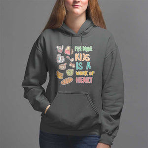 Lunch Lady Hoodie Feeding Kids Is A Work of Heart TS09 Black Print Your Wear