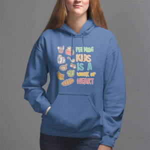 Lunch Lady Hoodie Feeding Kids Is A Work of Heart TS09 Royal Blue Print Your Wear