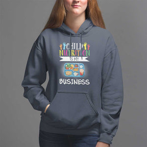 Lunch Lady Hoodie Child Nutrition Is My Business TS09 Navy Print Your Wear