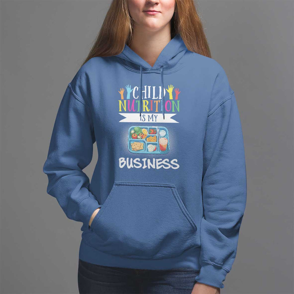 Lunch Lady Hoodie Child Nutrition Is My Business TS09 Royal Blue Print Your Wear