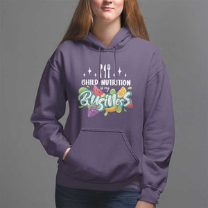 Lunch Lady Hoodie Child Nutrition Is My Business TS09 Purple Print Your Wear