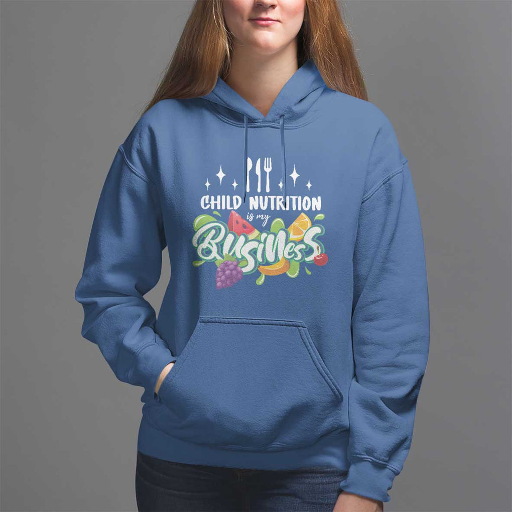 Lunch Lady Hoodie Child Nutrition Is My Business TS09 Royal Blue Print Your Wear