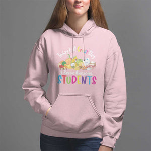 Lunch Lady Hoodie Today Is A Great Day I Serve Awesome Students TS09 Light Pink Print Your Wear