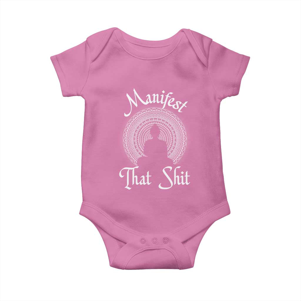 Law Of Attraction Baby Onesie Manifest That Shit TS09 Azalea Print Your Wear