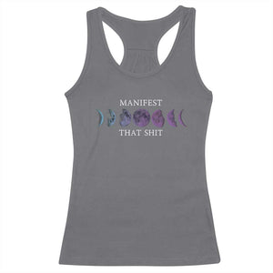 Manifest That Shit Racerback Tank Top Law Of Attraction Manifesting TS09 Charcoal Print Your Wear