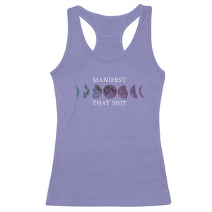 Manifest That Shit Racerback Tank Top Law Of Attraction Manifesting TS09 Violet Print Your Wear